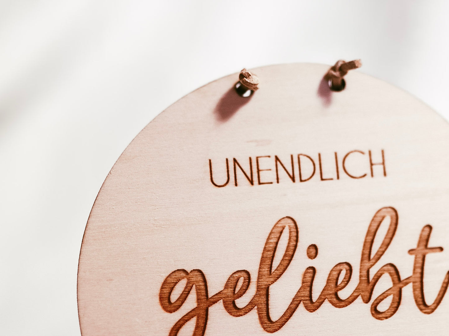Holzschild "Undendlich geliebt"