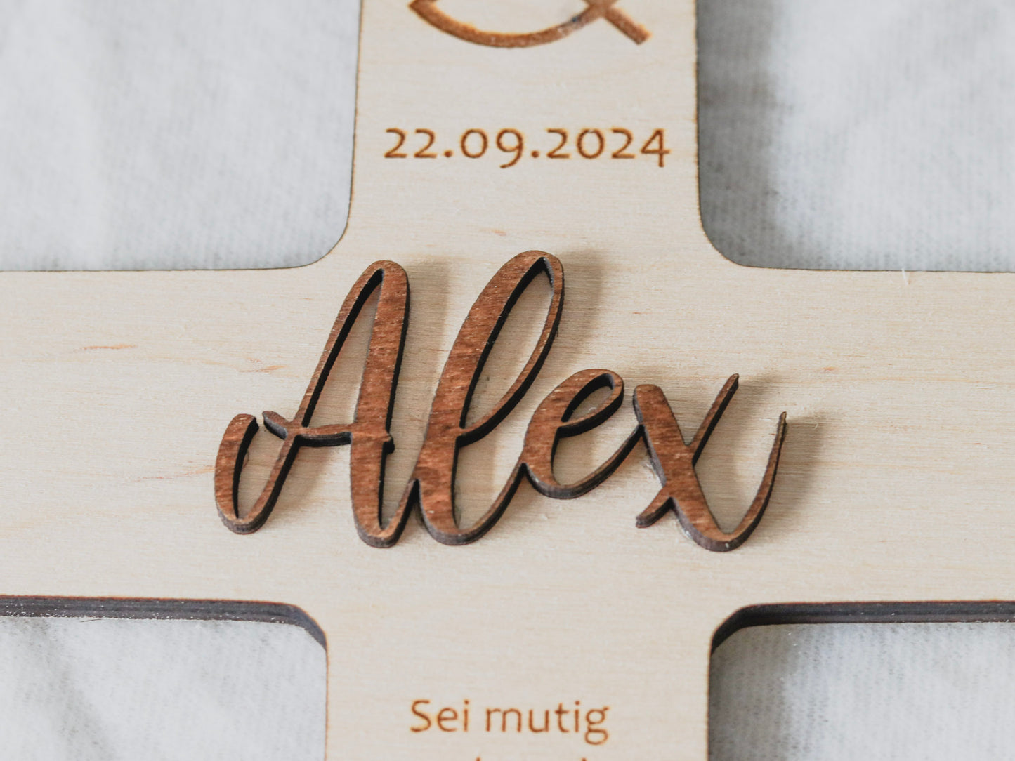 Holzkreuz zur Taufe/Konfirmation