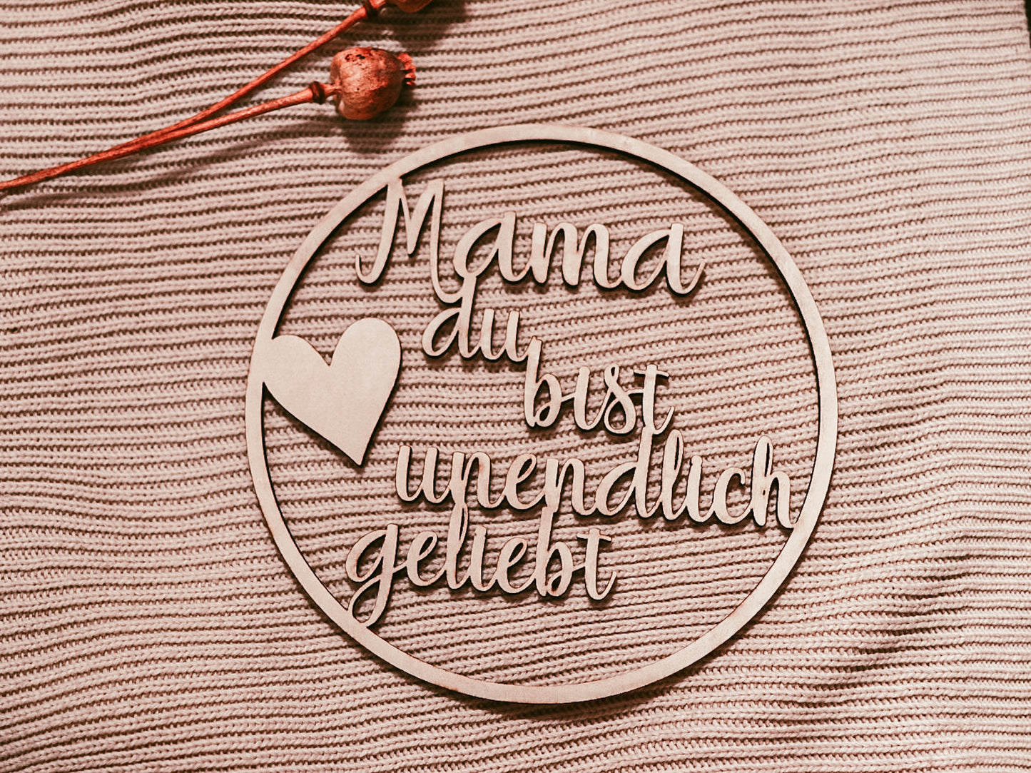 Holzkranz "... du bist unendlich geliebt