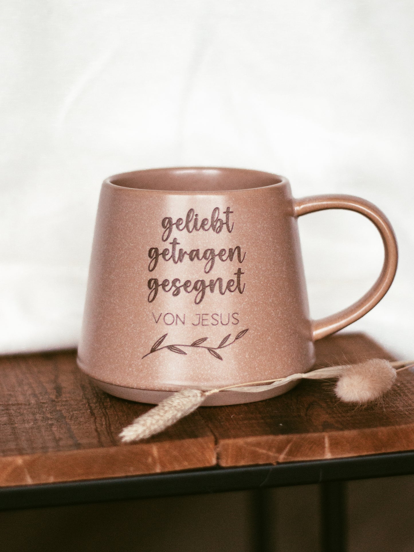 Tasse | "geliebt getragen gesegnet von Jesus"