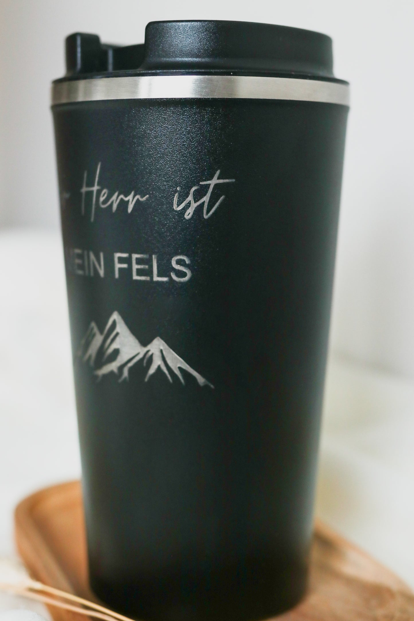 Thermobecher 510 ml -Der Herr ist mein Fels-