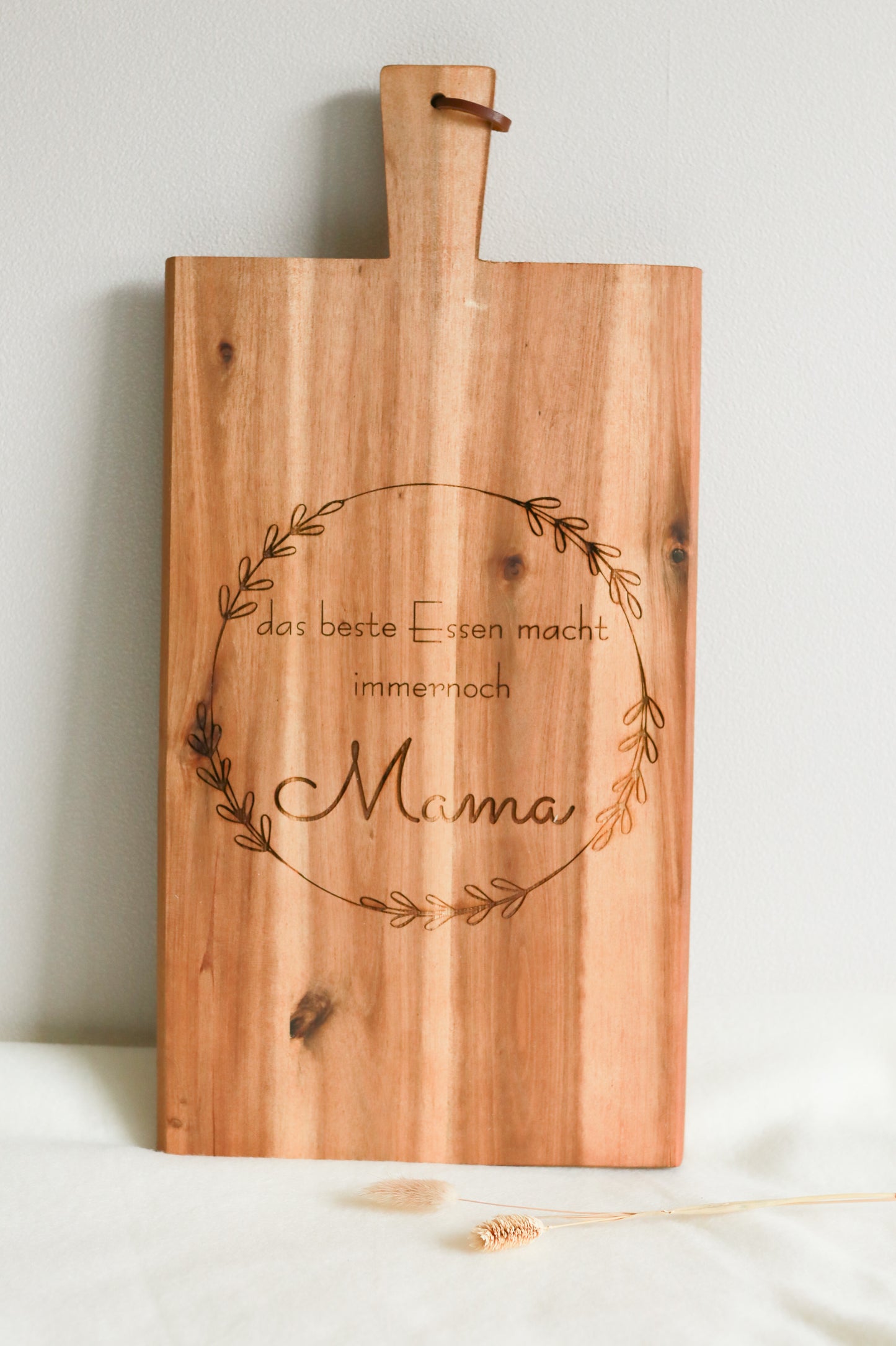 Holz Schneidebrett - Das beste Essen macht immer noch Mama