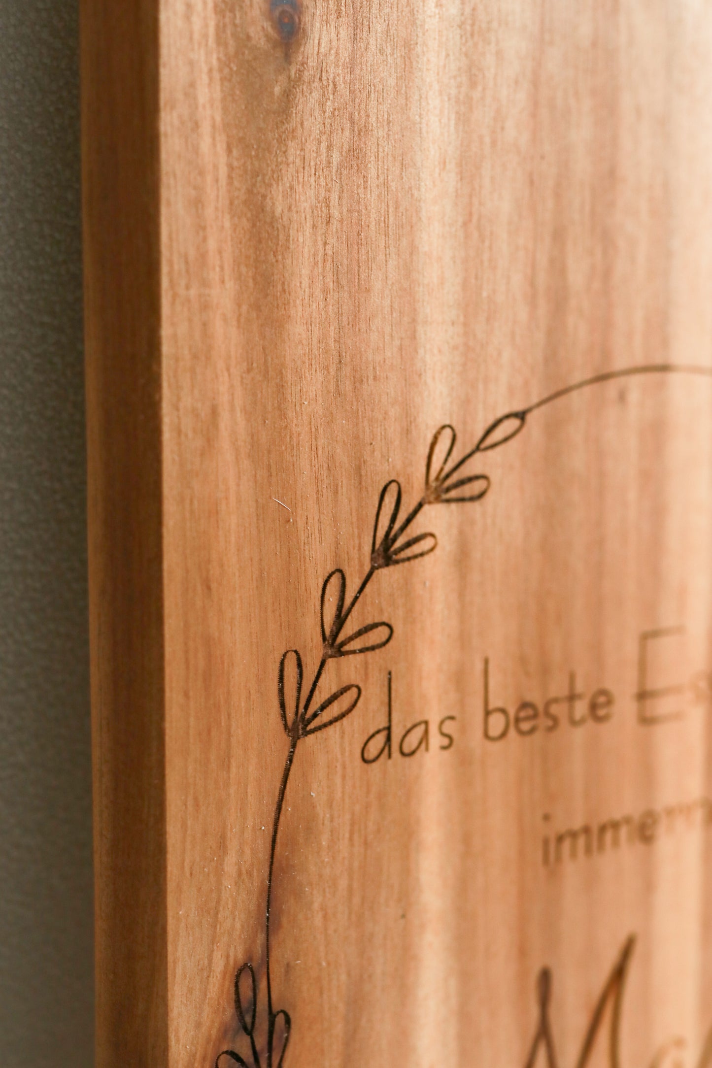 Holz Schneidebrett - Das beste Essen macht immer noch Mama