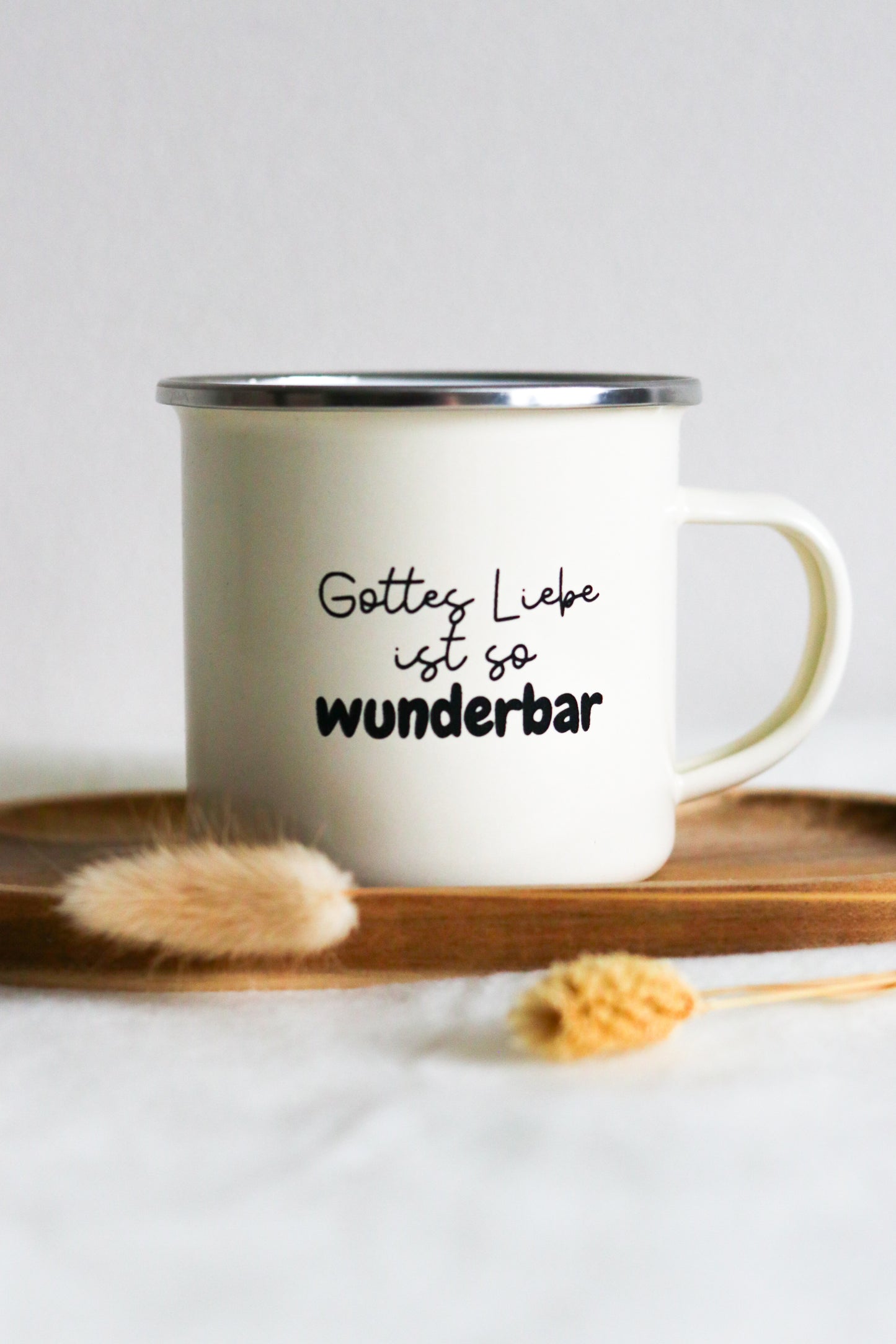 Emaille-Tasse | Gottes Liebe ist so wunderbar