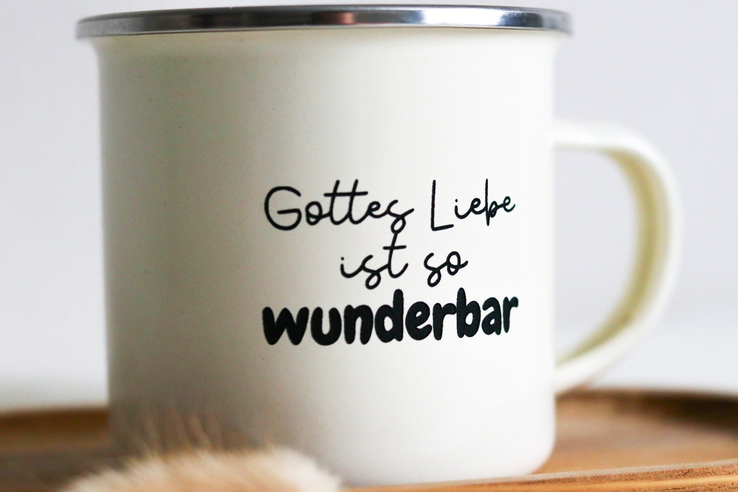 Emaille-Tasse | Gottes Liebe ist so wunderbar