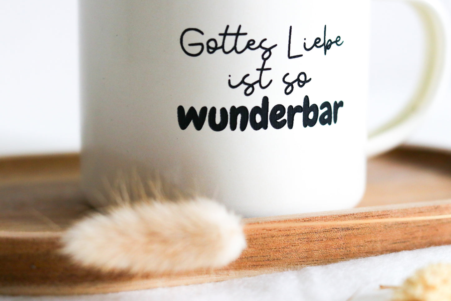 Emaille-Tasse | Gottes Liebe ist so wunderbar
