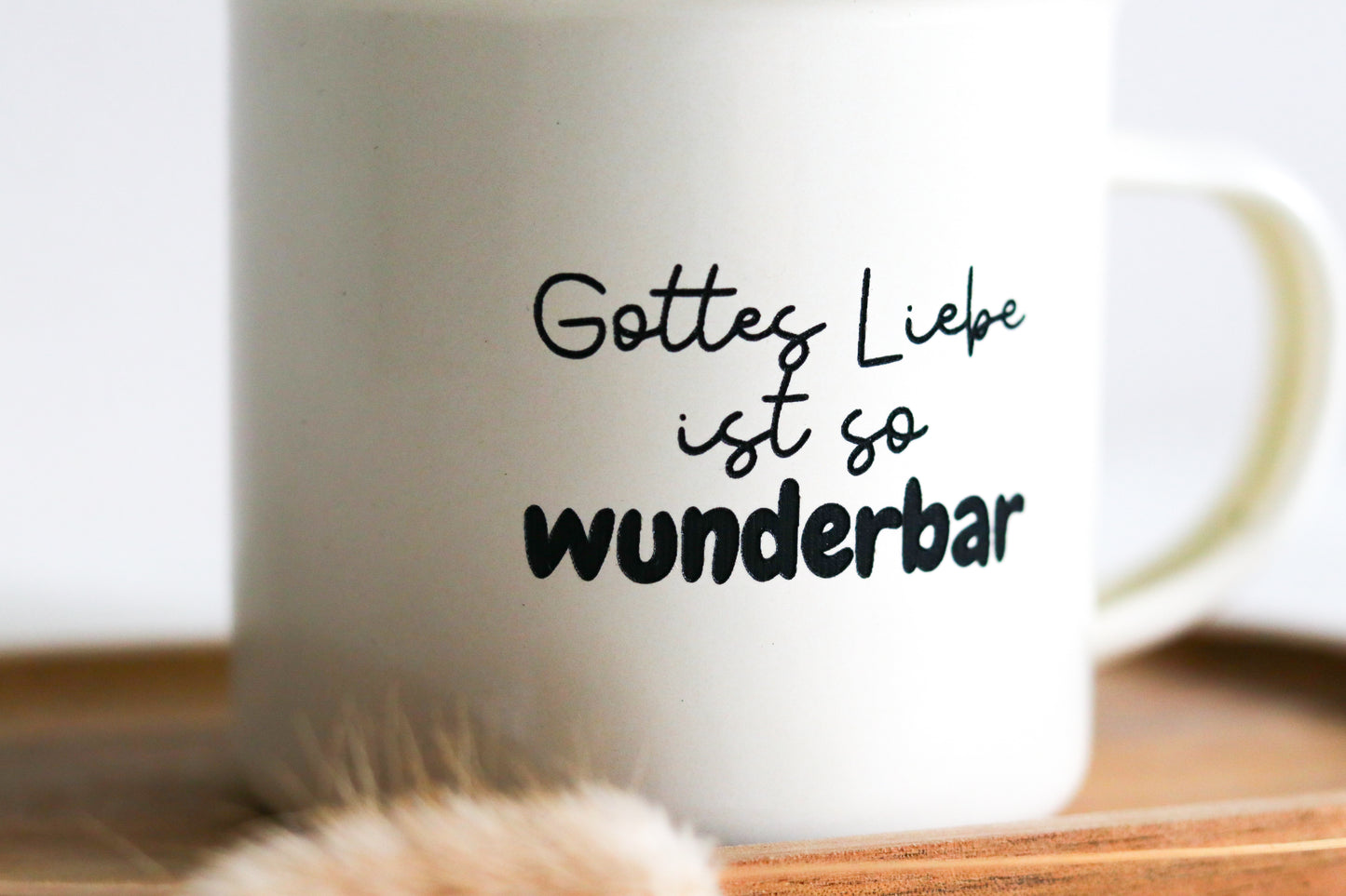 Emaille-Tasse | Gottes Liebe ist so wunderbar
