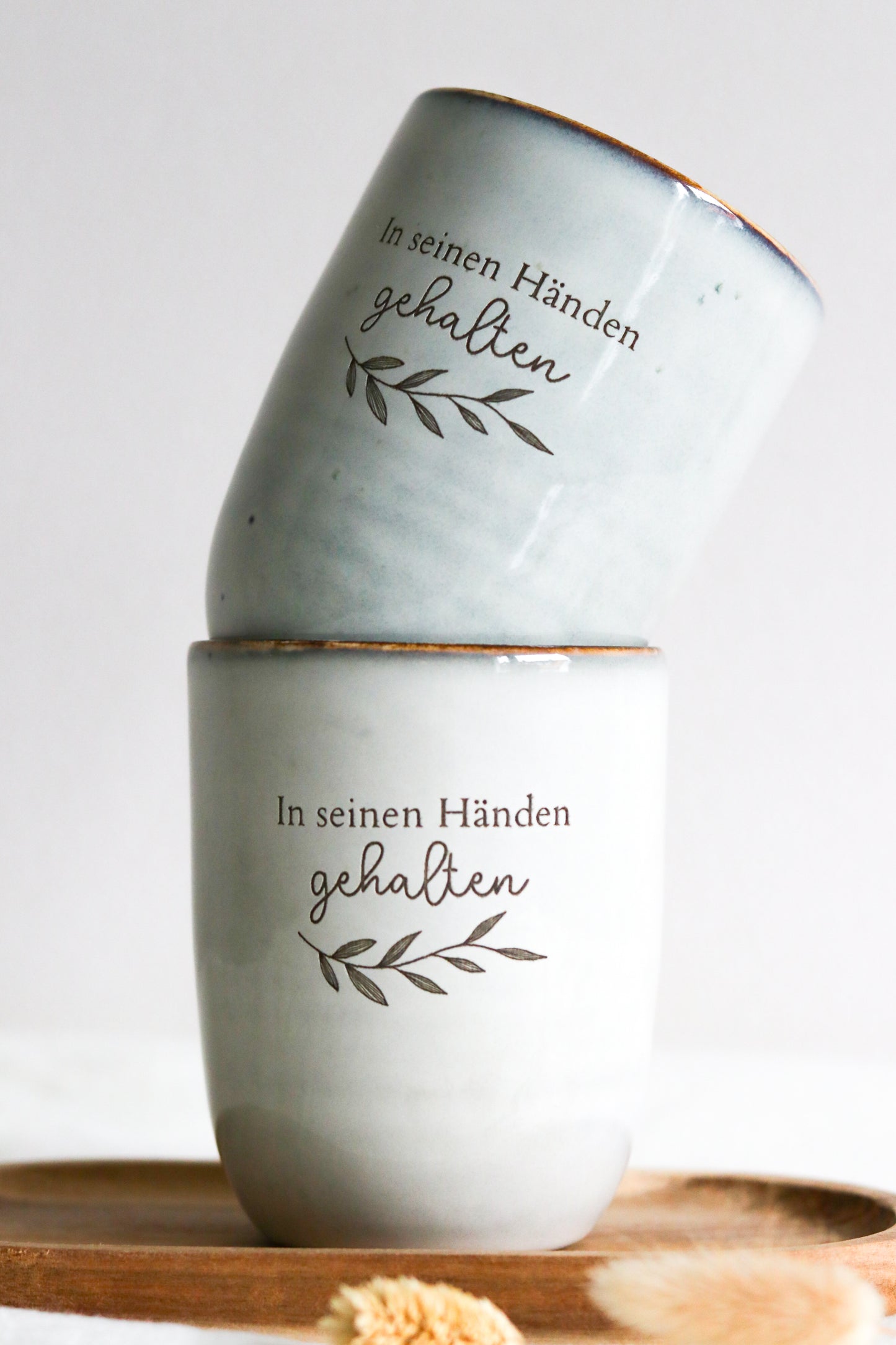 Tasse ohne Henkel | "In seinen Händen gehalten"