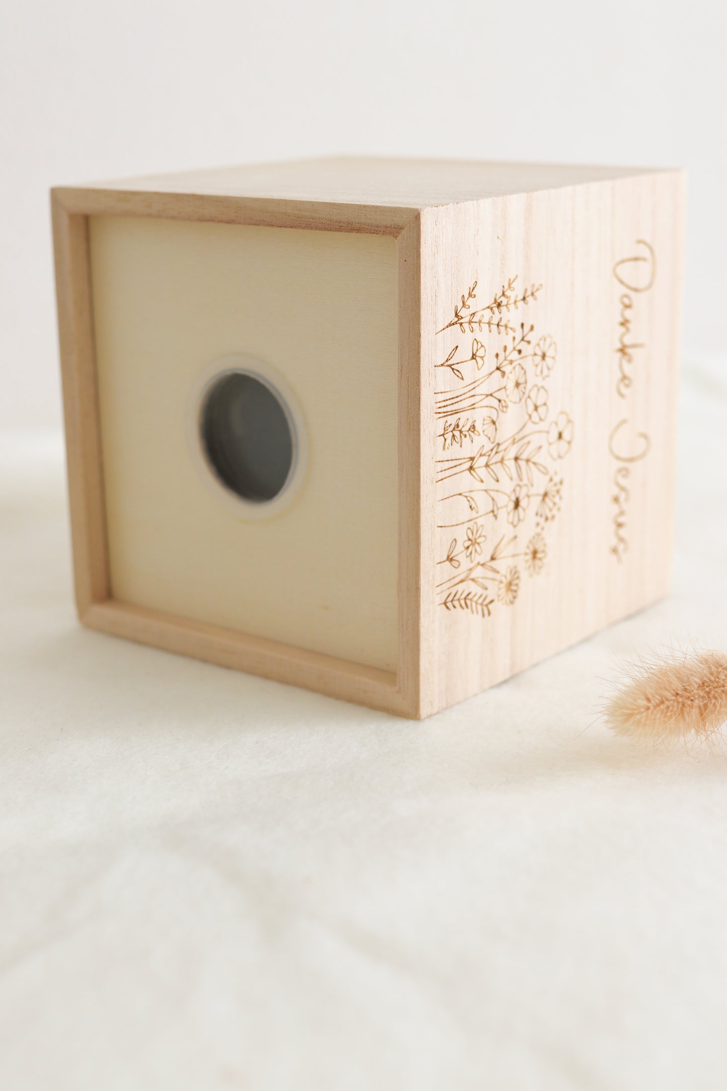 Holz Spardose