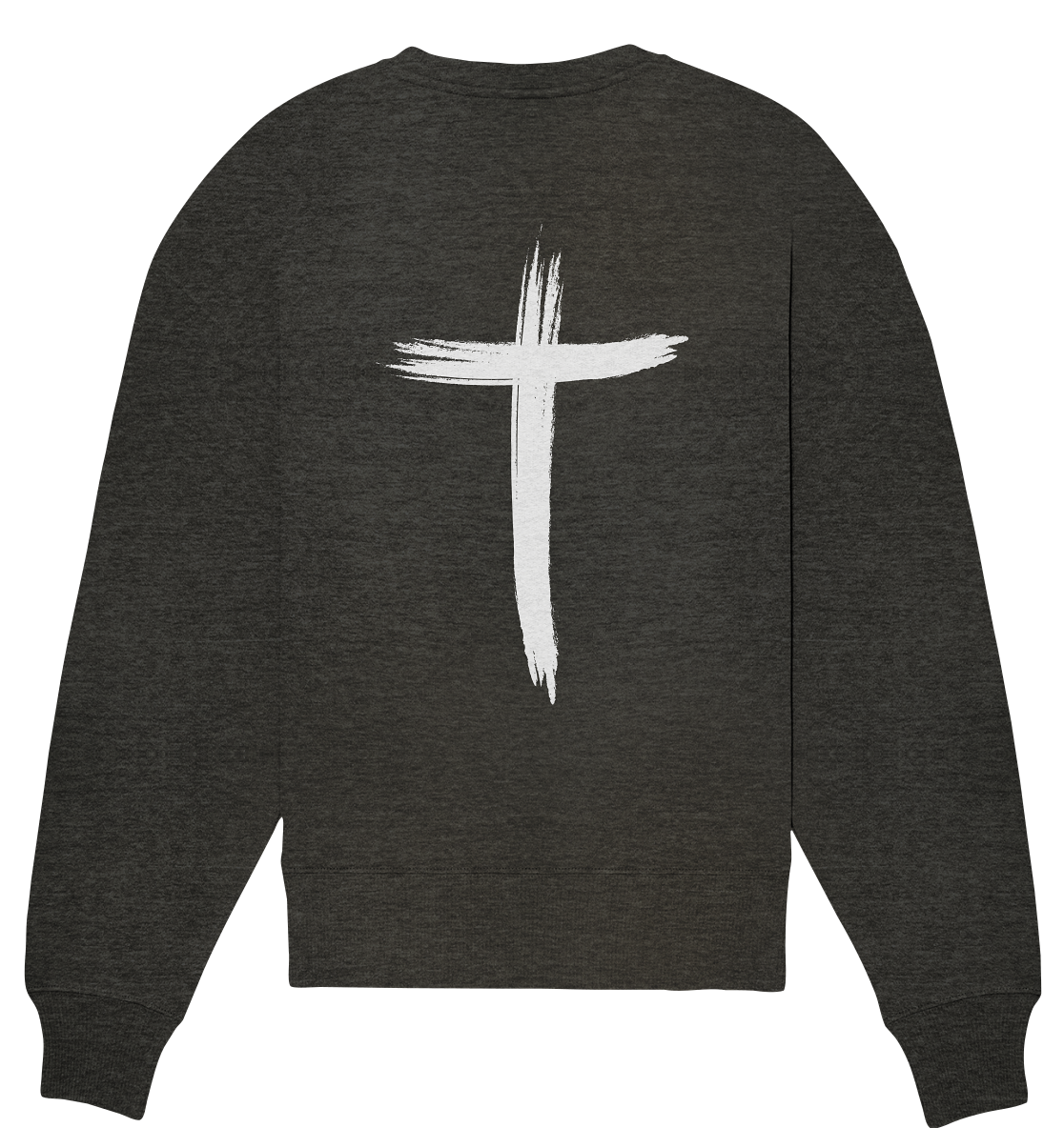 Oversize Sweatshirt | Jesus/Kreuz Print (VORDERSEITE+RÜCKSEITE)