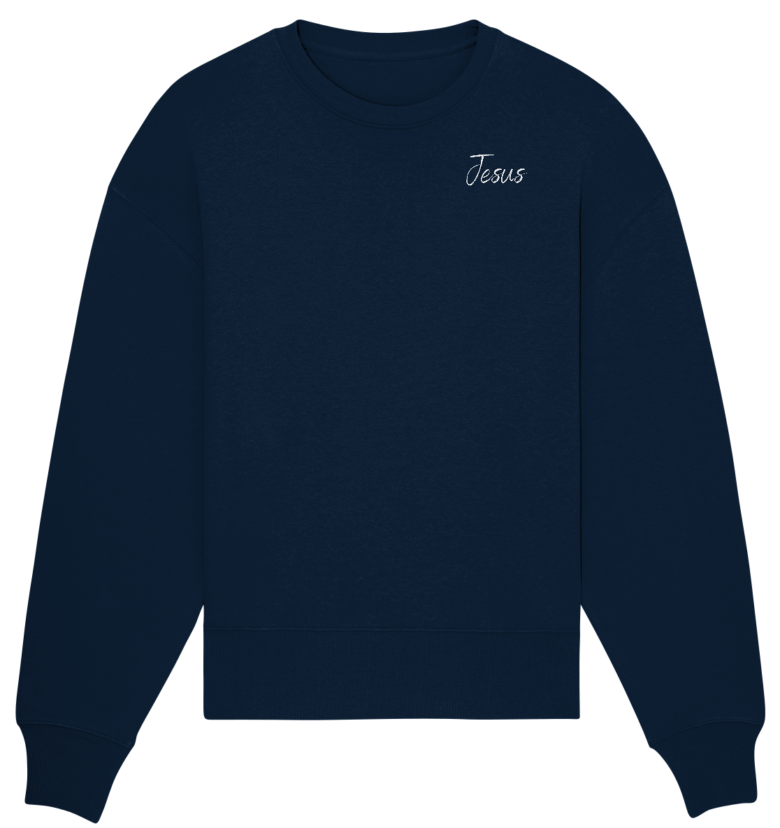 Oversize Sweatshirt | Jesus/Kreuz Print (VORDERSEITE+RÜCKSEITE)