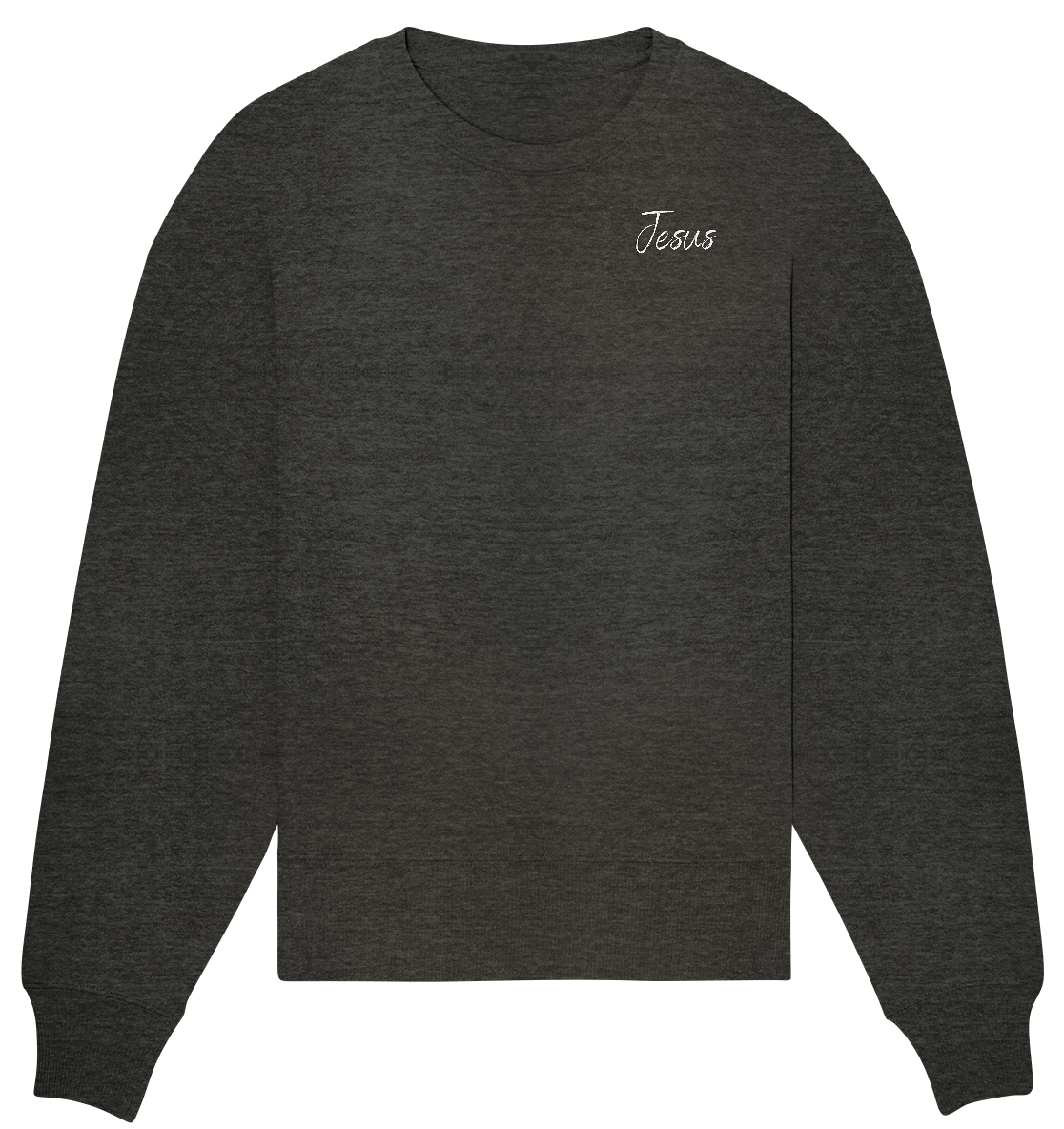 Oversize Sweatshirt | Jesus/Kreuz Print (VORDERSEITE+RÜCKSEITE)