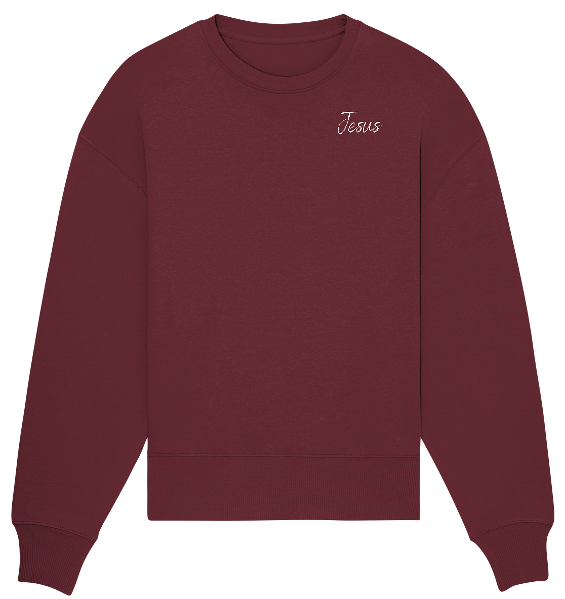 Oversize Sweatshirt | Jesus/Kreuz Print (VORDERSEITE+RÜCKSEITE)