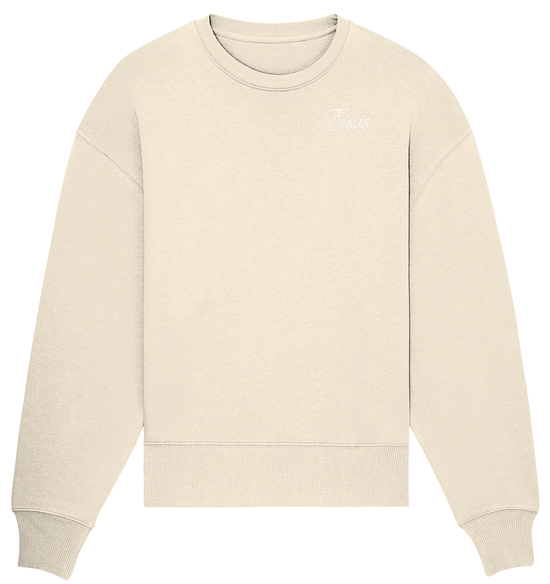 Oversize Sweatshirt | Jesus/Kreuz Print (VORDERSEITE+RÜCKSEITE)