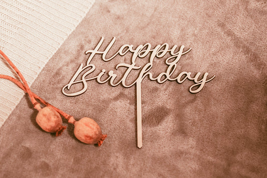 Caketopper Happy Birthday