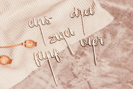 Caketopper | Eins - Zehn