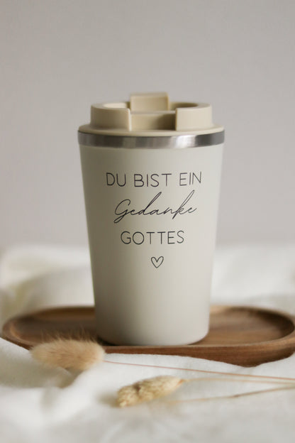 Thermobecher 350ml  -Du bist ein Gedanke Gottes-