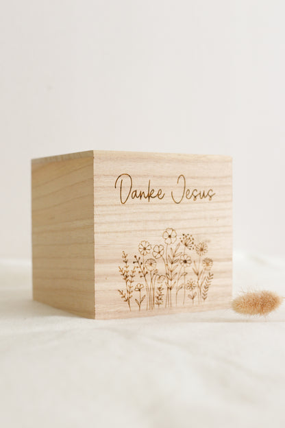 Holz Spardose