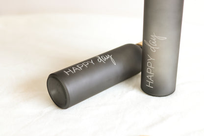 Wasserflasche Glas 500 ml - HAPPY DAY