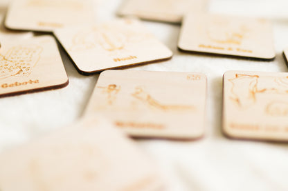 Biblisches Memory aus Holz – spielerisch den Glauben entdecken