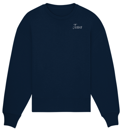 Oversize Sweatshirt | Jesus/Kreuz Print (VORDERSEITE+RÜCKSEITE)
