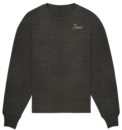 Oversize Sweatshirt | Jesus/Kreuz Print (VORDERSEITE+RÜCKSEITE)