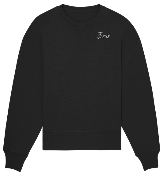 Oversize Sweatshirt | Jesus/Kreuz Print (VORDERSEITE+RÜCKSEITE)