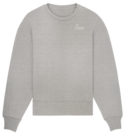 Oversize Sweatshirt | Jesus/Kreuz Print (VORDERSEITE+RÜCKSEITE)
