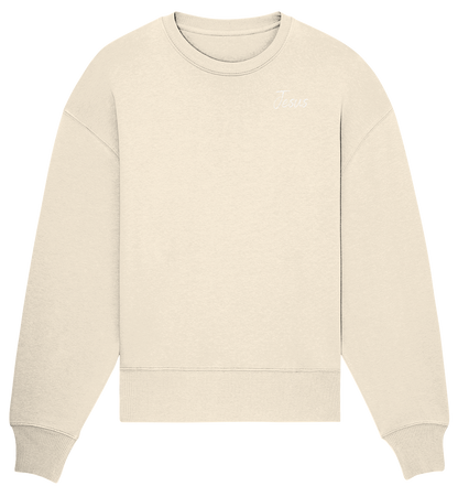 Oversize Sweatshirt | Jesus/Kreuz Print (VORDERSEITE+RÜCKSEITE)